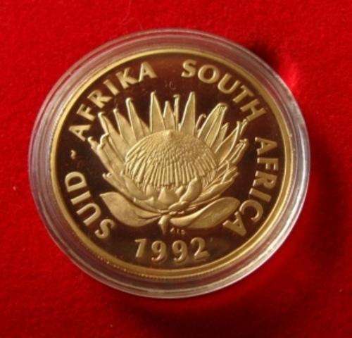 1 oz gold 1992 Coinage Commemorative Protea Coin