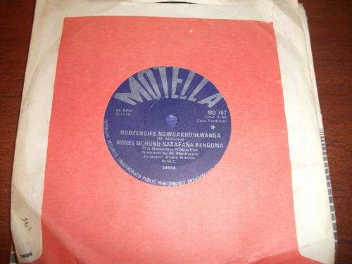 Moses Mchunu SA Zulu Trad 7 Single Motella Label