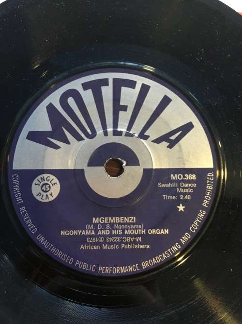 Ngonyama and His Mouth Organ - Mgembenzi South African 7" Single