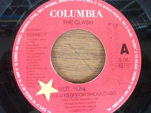 The Clash - Should I Stay Or Should I Go (7") (1982)