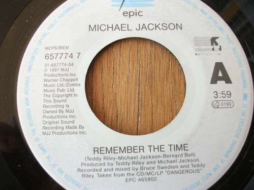 Michael Jackson - Remember The Time (7" LP) (1991)