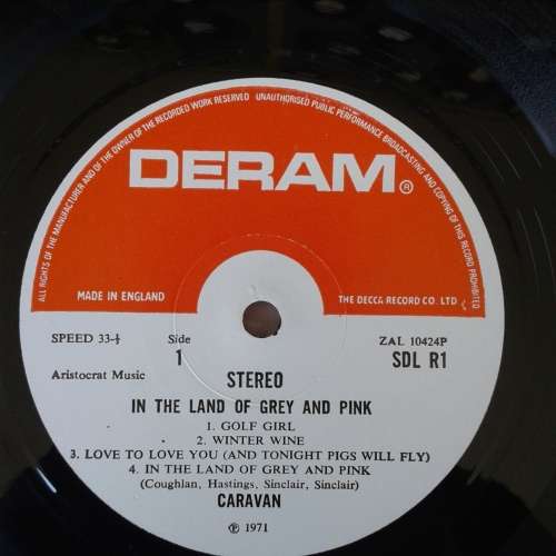 Caravan - In The Land Of Grey And Pink (LP) [Red DERAM label]