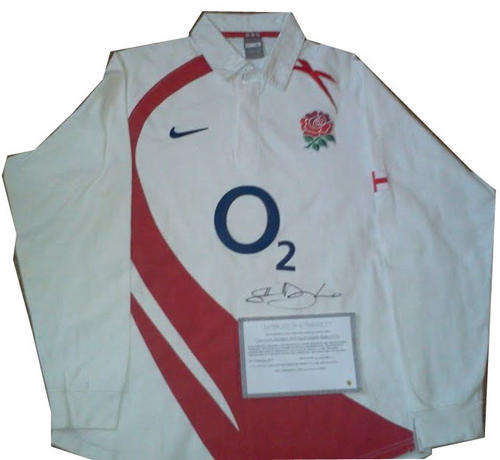 Lawrence Dallaglio Autographed England Jersey + COA