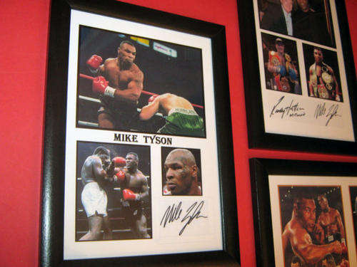 Mike Tyson Signed A4 Boxing Photo