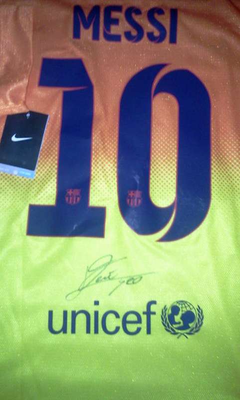 Lionel Messi Signed Away 12/13 Barcelona + COA