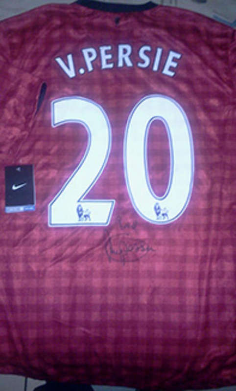 Robin Van Persie Signed Manchester United Jersey + C.O.A.