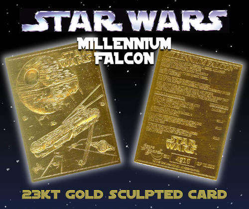 STAR WARS Millennium Falcon 23K GOLD CARD