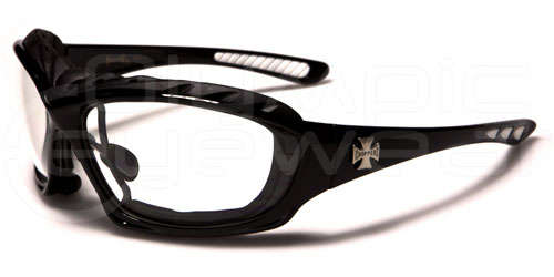 Choppers Biker Sunglasses/Goggles - Padded Lens