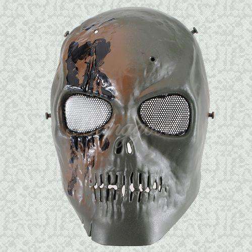 Skull Skeleton Airsoft Paintball BB Gun Full Face Protect Mask