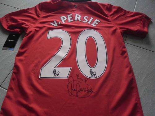 Robin Van Persie Signed Man United Home 13/14 Jersey + C.O.A.