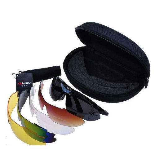 Cycling UV 400 Sports Sunglasses 5 Lens Eyewear Goggles