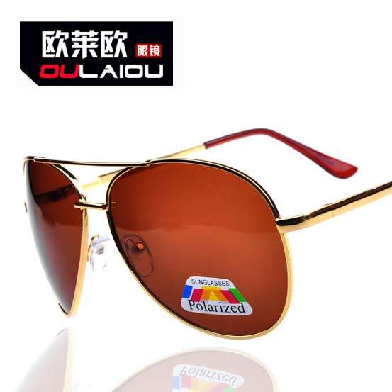 POLARIZED - Aviator Sunglasses Brown Lens