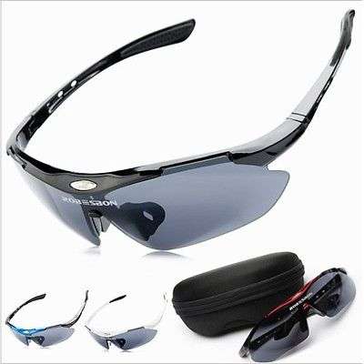 Cycling UV 400 Sports Sunglasses with Case/Cleaning Cloth/Lanyard
