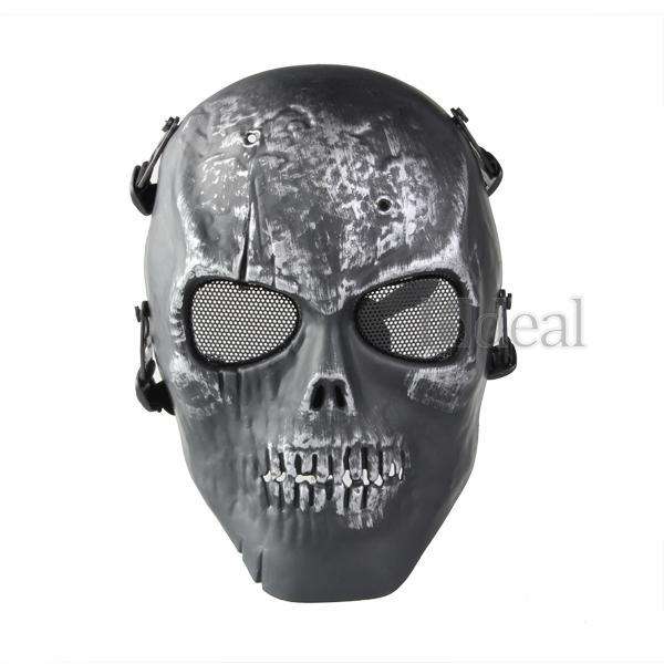 Skull Skeleton Airsoft Paintball BB Gun Full Face Protect Mask