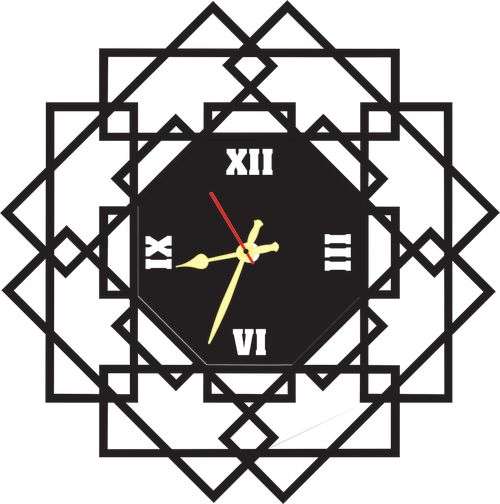 Numbers - Bars Vinyl LP Wall clock