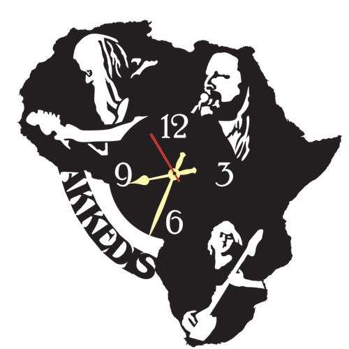 Akkedis Band Vinyl LP Wall Clock