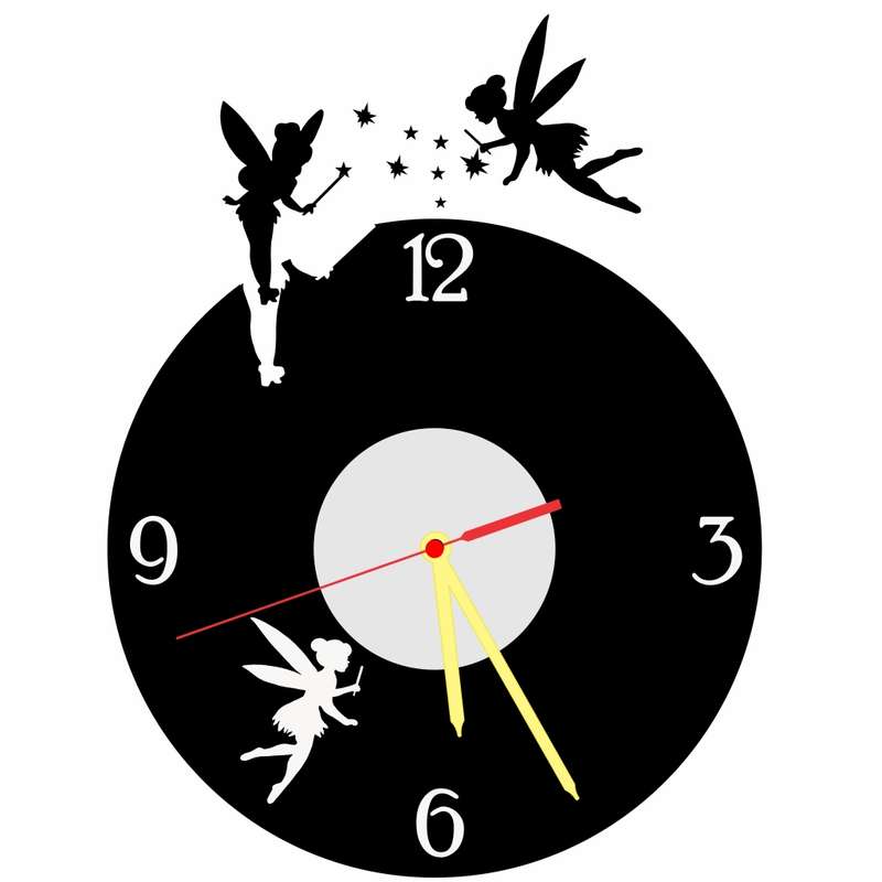Fairies Vinyl LP Wall Clock