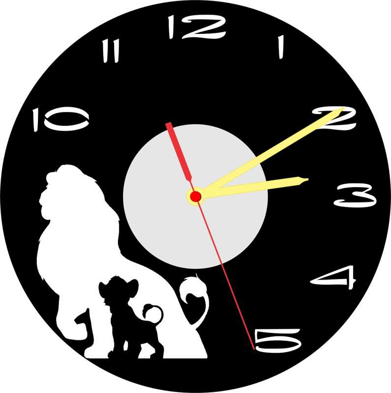 Lion King Vinyl LP Wall Clock