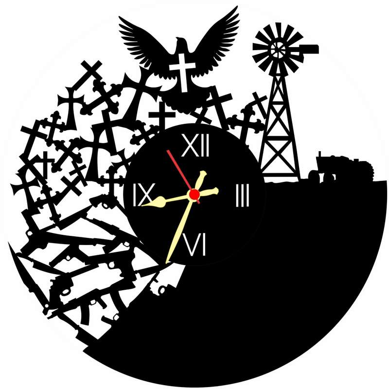 Murders Vinyl LP Wall Clock