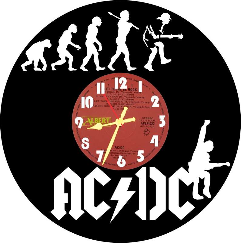 AC/DC Vinyl LP Wall Clock