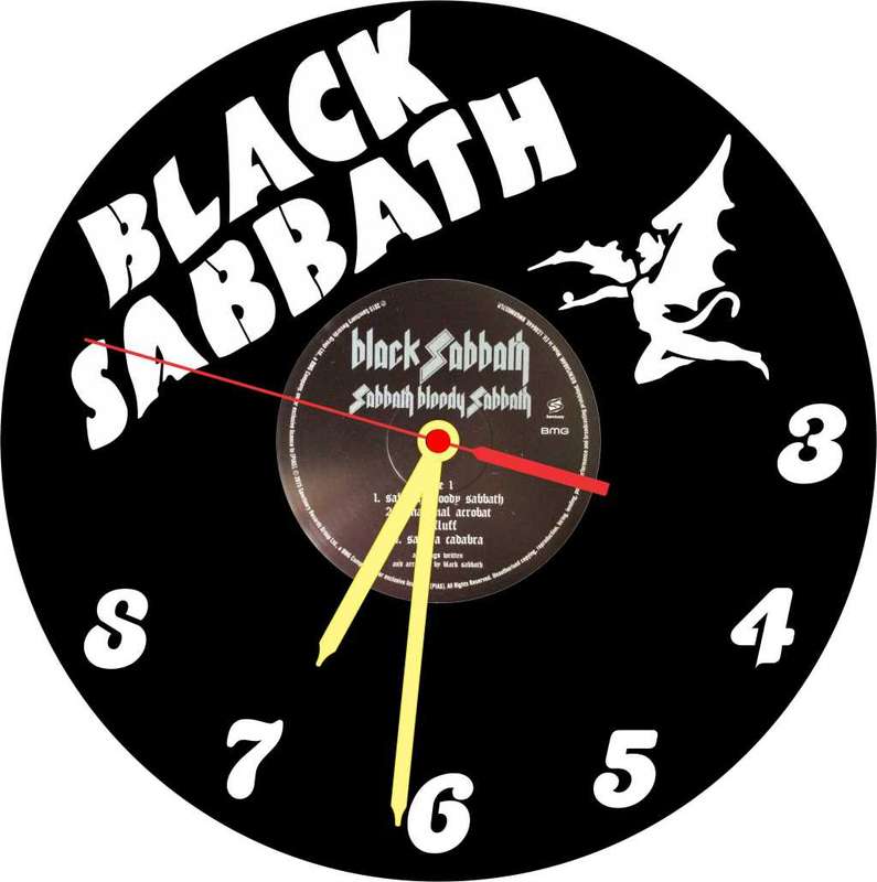 Black Sabbath Vinyl LP Wall Clock