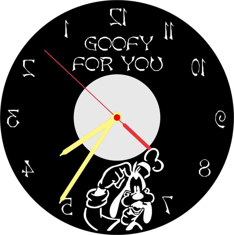Reverse (Anti-Clockwise) Vinyl LP Wall Clock