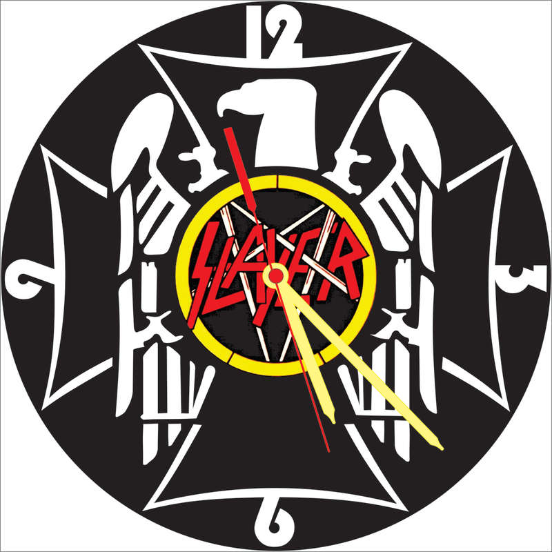Slayer Vinyl LP Wall Clock