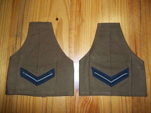 SAAF Lance Corporal Rank Insignia On Nutria Sleeves