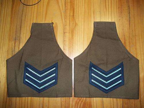 SAAF Sergeant Rank Insignia On Nutria Sleeves