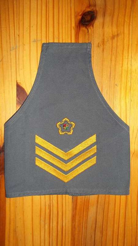 SAP Sergeant Rank Insignia Emboided Blue Sleeve