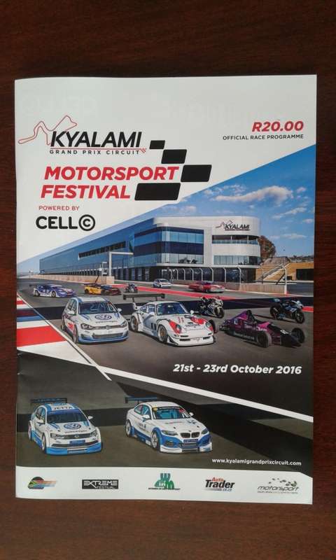 Kyalami - Motorsport Festival 2016 - Official Race Programme