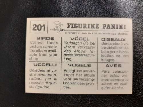 Figurine Panini Birds Sticker #201 (1979)