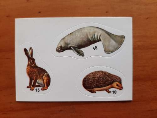 Figurine Panini Mammals Sticker #7 (1978)