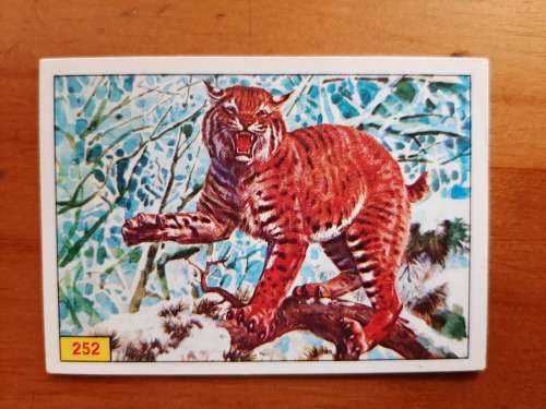 Figurine Panini Mammals Sticker #252 (1978)