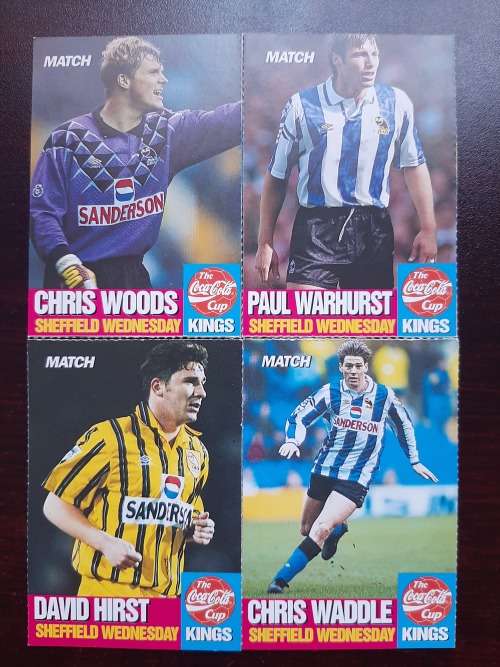 Match Coca Cola Cup Kings Trading Cards - 1993 Coca-Cola Cup Final - Arsenal vs Sheffield Wednesday