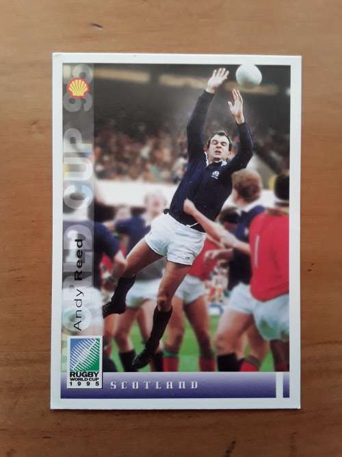 Sports Deck 1995 Rugby World Cup Collectors Cards: No 107 - Andy Reed (Scotland)