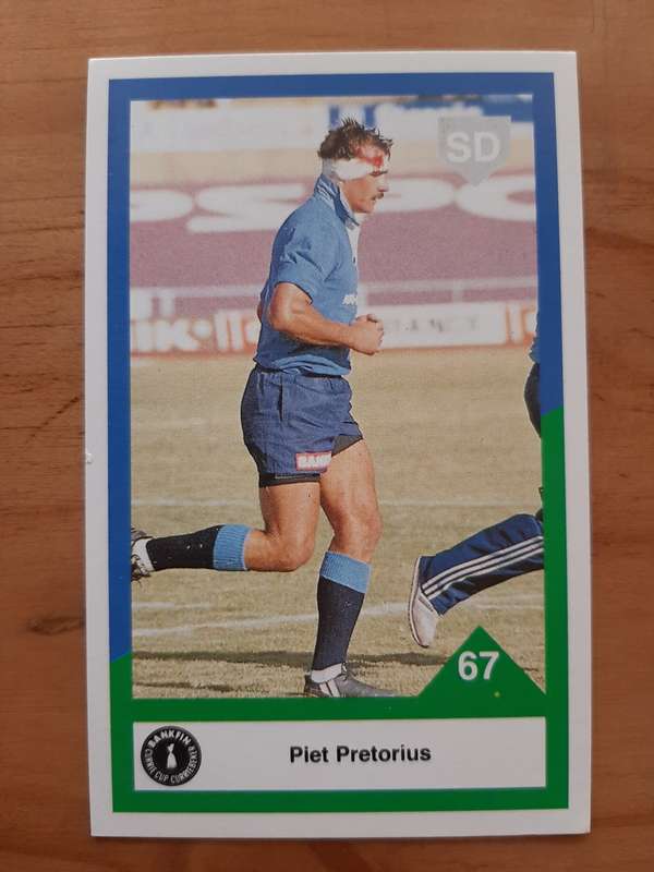 Sports Deck 1992 Currie Cup Collectors Cards: No 67 - Piet Pretorius (Northern Transvaal)