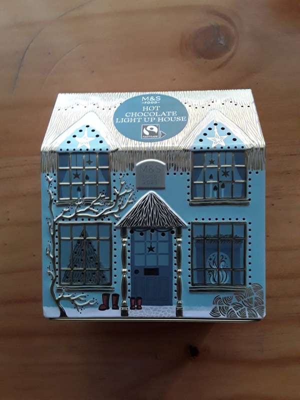 Collectable  Tin - M & S Light Up Village Collection - Light Up Hot Chocolate House