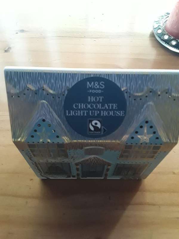 Collectable  Tin - M & S Light Up Village Collection - Light Up Hot Chocolate House