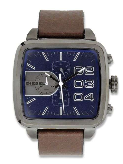 DIEZEL SQUARE DOUBLE DOWN DZ4302 -CHRONOGRAPH - MUST HAVE WATCH
