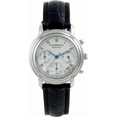 KRUG BAUMEN LADIES PRINCIPLE CHRONOGRAPH  - AUTHENTIC -ALL PAPERS AND DOC'S