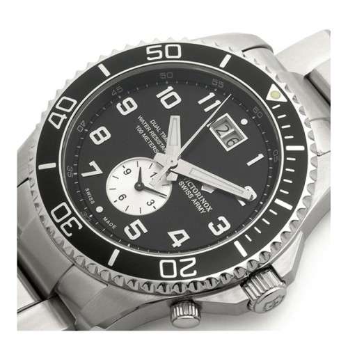 VICTORINOX SWISS ARMY MAVERICK 241441 DUAL TIME SWISS MADE , SWISS QUARTZ MOVEMENT