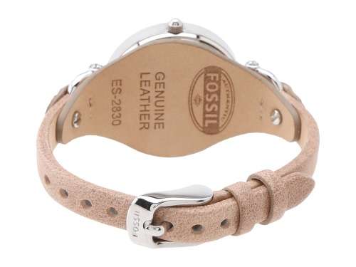 FOSSIL LADIES ES2830 GEORGIA  BONE LEATHER QUARTZ  WATCH **GREAT LOOKER** - IN STOCK