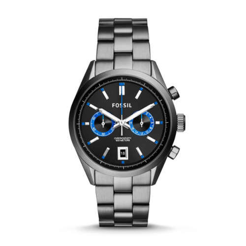 Fossil Men's Del Rey CH2970 Grey Stainless-steel Chronograph quartz watch