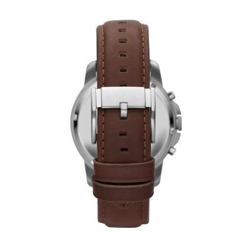 FOSSIL GRANT  FS4813 MENS QUALITY AUTHENTIC CHRONOGRAPH IN STOCK WITH FOSSIL TIN AND MANUAL