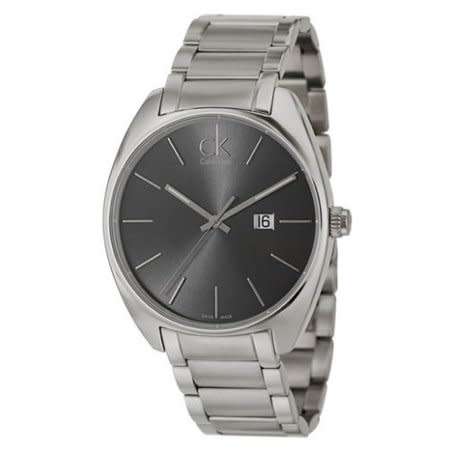 CALVIN KLEIN EXCHANGE GREY DIAL SWISS MADE MEN`S QUARTZ WATCH