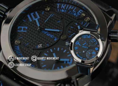BRAND NEW INFANTRY **TRIPLE TIME ZONE**  MILITARY ISSUE REVIVAL QUARTZ WATCH - ARE YOU BOLD???