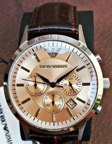 Emporio Armani Men's AR2433 Chronograph ***AUTHENTIC*** CLASS***LOOKER***