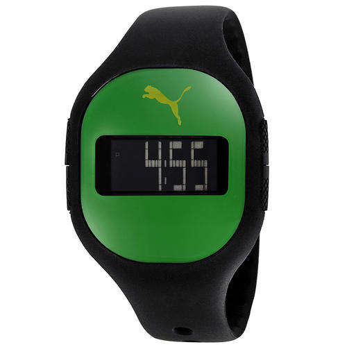 Authentic Puma  Pu910921008 Fuse Digital Dial Black Silicone Unisex Watch