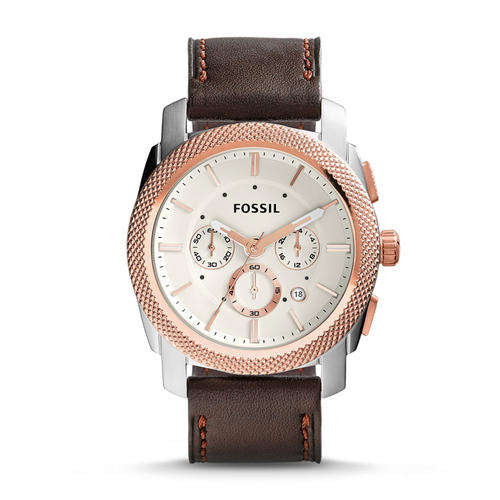 FOSSIL MACHINE FS5040 AUTHENTIC LUXURY  CHRONOGRAPH  - IN STOCK WITH FOSSIL TIN AND PAPERS